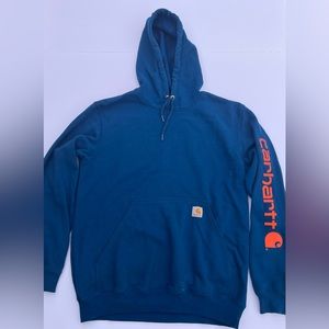 Carhartt Blue and Orange Hoodie